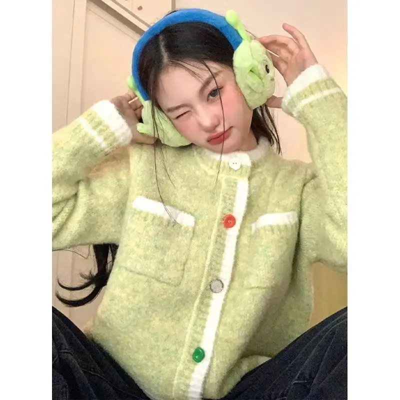 2023 Women Spring Autumn New O-neck Sweater Coats Female Loose Cardigan Jackets Ladies Casual Warm Knitted Overcoats S517
2023 Women Spring Autumn New O-neck Sweater Coats Female Loose Cardigan Jackets Ladies Casual Warm Knitted Overcoats S517