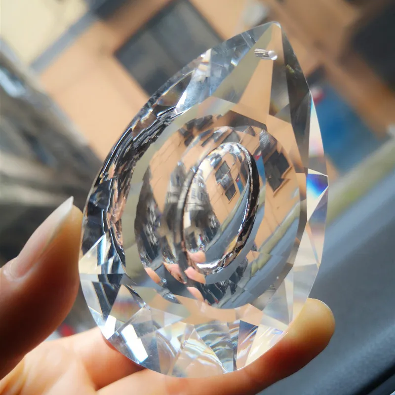 Top Quality 6pcs/lot 76mm Clear K9 Crystal Chandelier Parts Lighting Pendant For Diy Garden/ Window Suncatcher Home Decoration
Top Quality 6pcs/lot 76mm Clear K9 Crystal Chandelier Parts Lighting Pendant For Diy Garden/ Window Suncatcher Home Decoration