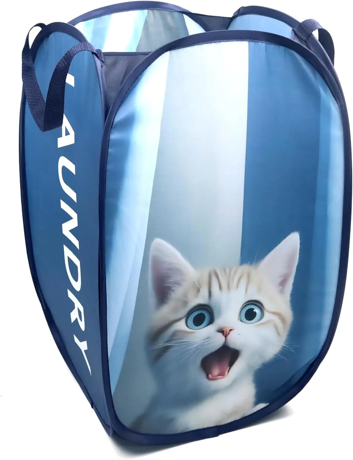 Pop Up Laundry Baskets with Handles, Cute Cat Print Portable Foldable Pop Up Laundry Hamper for Dorm, Laundry room, Bathroom and
Pop Up Laundry Baskets with Handles, Cute Cat Print Portable Foldable Pop Up Laundry Hamper for Dorm, Laundry room, Bathroom and