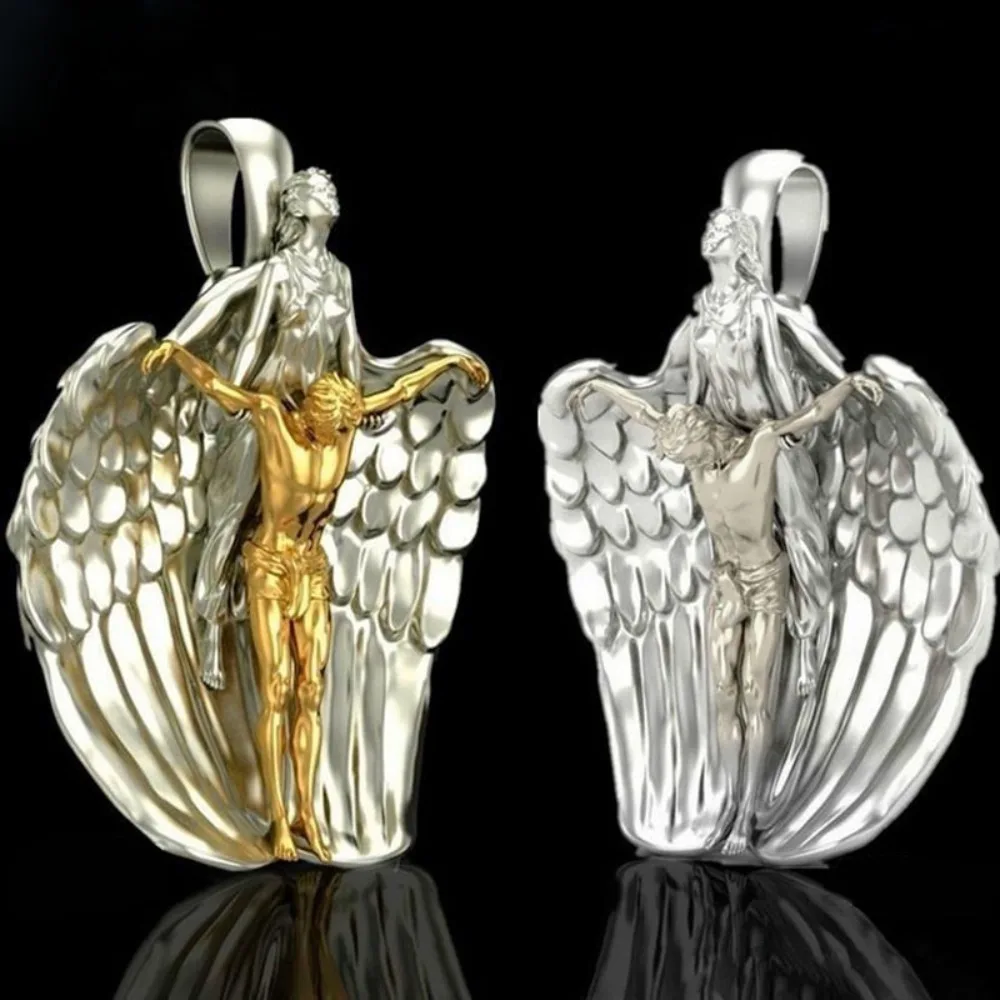 1Pc Holy Redeemer Angel Cross Necklace Christian Faith Jewelry Retro Religious Pendant For Daily Wear
1Pc Holy Redeemer Angel Cross Necklace Christian Faith Jewelry Retro Religious Pendant For Daily Wear
