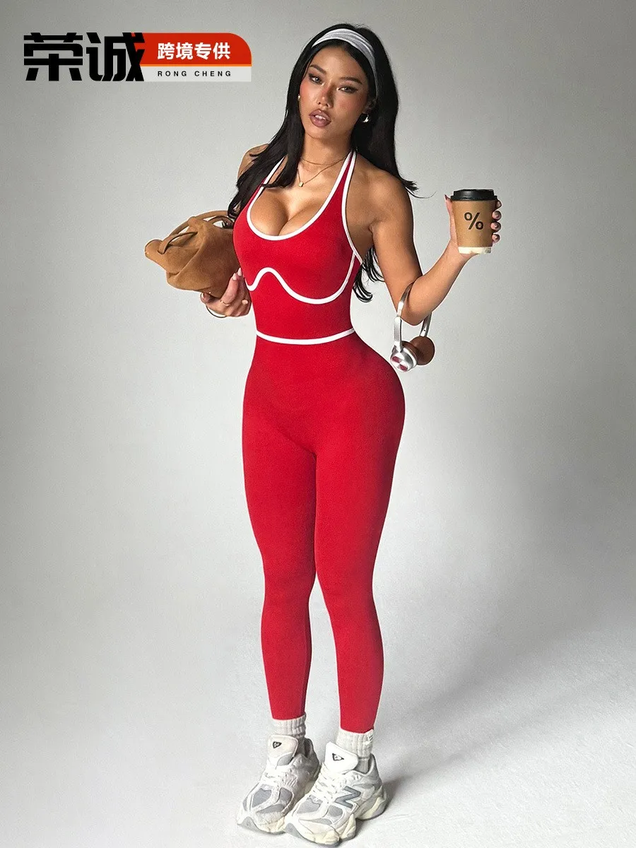 Summer Women's Clothing Sporty Jumpsuit For Mono Body Seamless High Waist Workout Leggings Set Latex Fitness Wear
Summer Women's Clothing Sporty Jumpsuit For Mono Body Seamless High Waist Workout Leggings Set Latex Fitness Wear