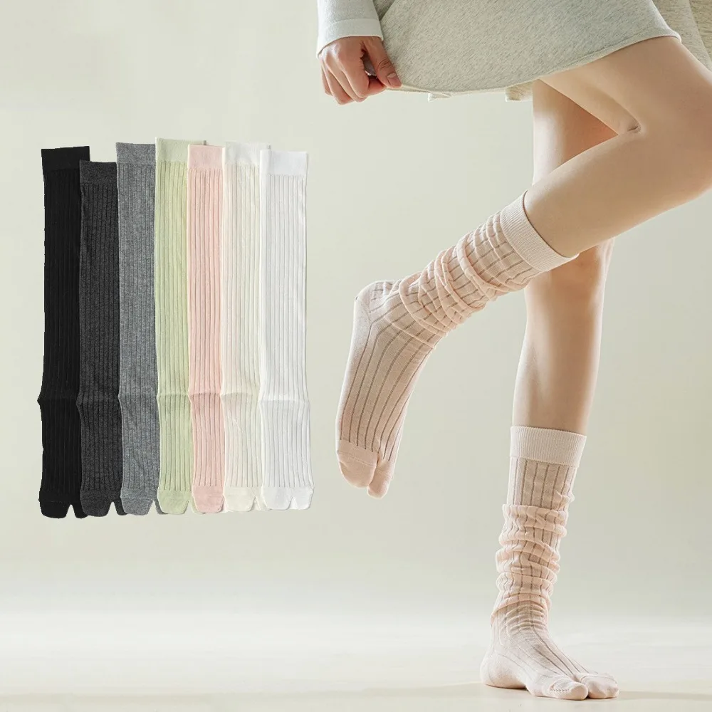 Simple Thin Two Toe Stockings Knee High Solid Color Separate Toe Stockings Harajuku JK Calf Long Socks Lolita JK
Simple Thin Two Toe Stockings Knee High Solid Color Separate Toe Stockings Harajuku JK Calf Long Socks Lolita JK