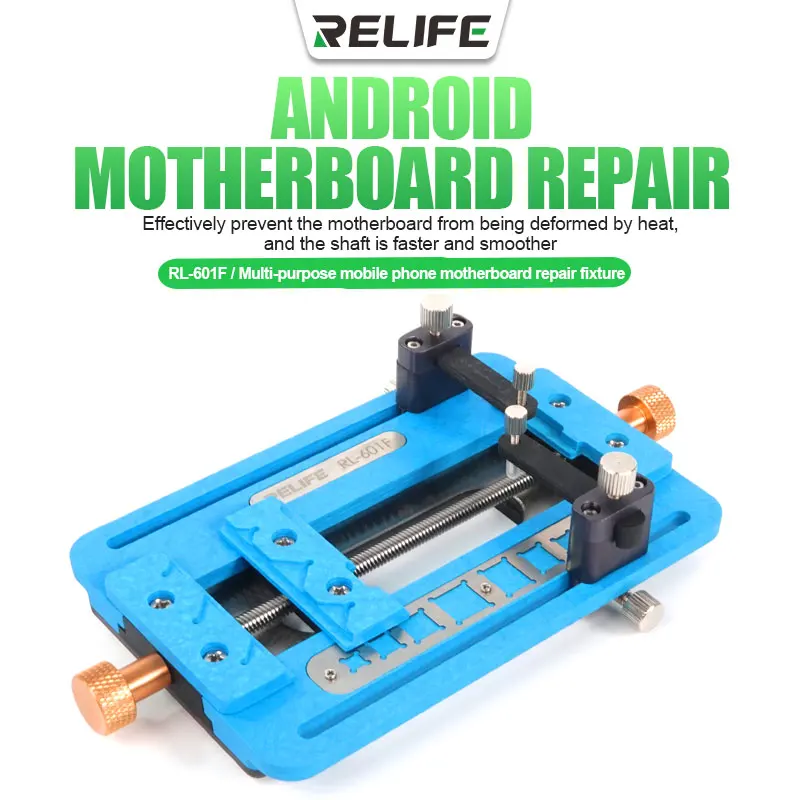 RELIFE Multi-purpose Mobile Phone Motherboard Repair Fixture Multi-Function Positioning Additional Track Dual Clamps RL-601F
RELIFE Multi-purpose Mobile Phone Motherboard Repair Fixture Multi-Function Positioning Additional Track Dual Clamps RL-601F