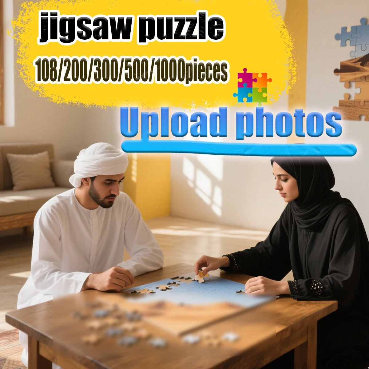 custom Puzzle 108/200/300/500/1000 Pieces Game Jigsaw Puzzle Custom a unique gift for yourself and your family
custom Puzzle 108/200/300/500/1000 Pieces Game Jigsaw Puzzle Custom a unique gift for yourself and your family