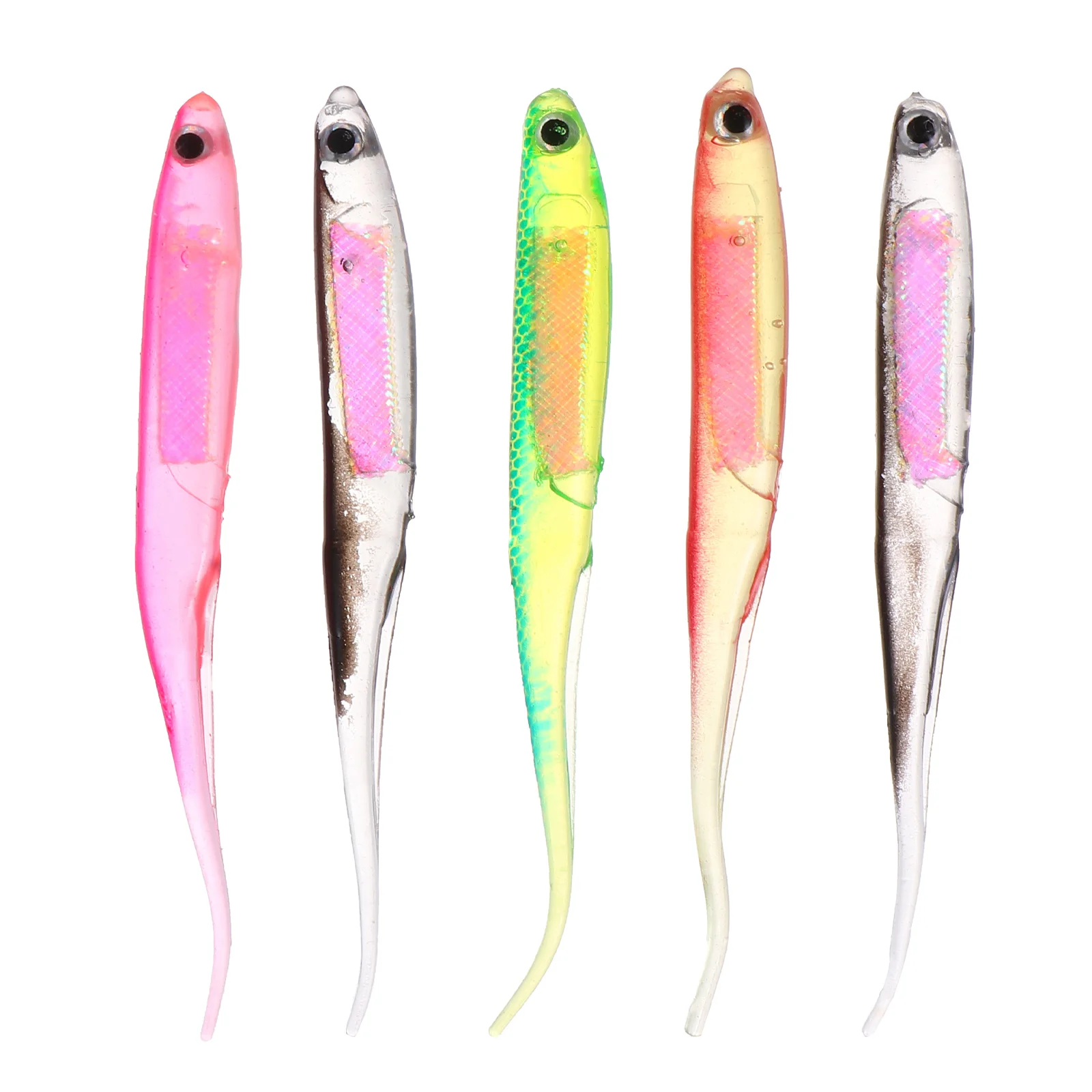 5 Pcs 3D Rainbow Fish Soft Bait Reusable Fishing Tackle Life-like PVC Imitation Artificial Bait for Outdoor Practical
5 Pcs 3D Rainbow Fish Soft Bait Reusable Fishing Tackle Life-like PVC Imitation Artificial Bait for Outdoor Practical
