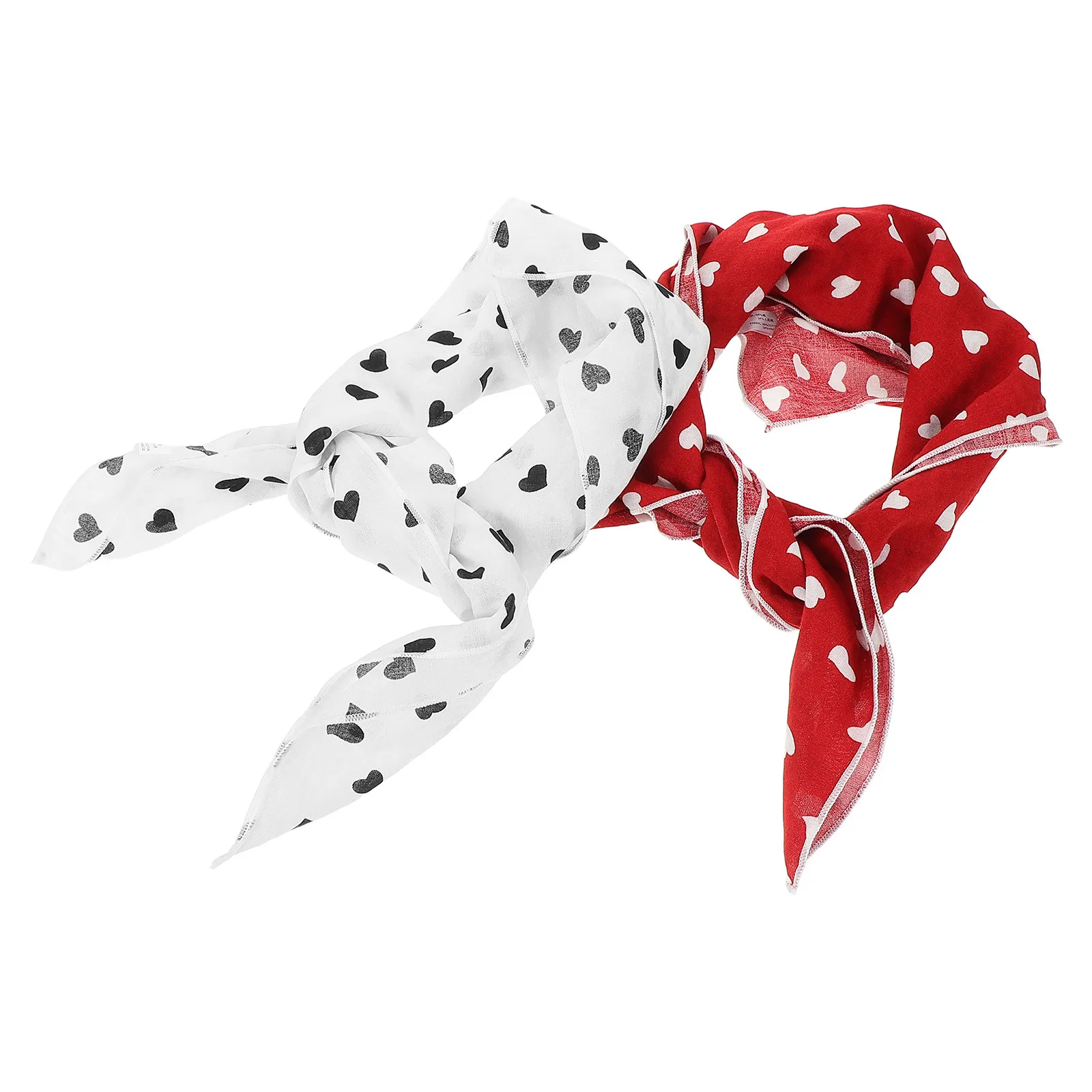 2Pcs Heart Pattern Soft Cotton Linen Neck Scarf Lightweight Small Square Hair Wrap Bandana Headband for Women Spring Summer
2Pcs Heart Pattern Soft Cotton Linen Neck Scarf Lightweight Small Square Hair Wrap Bandana Headband for Women Spring Summer