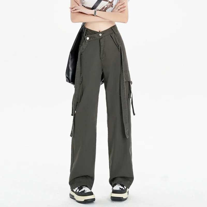 Grey Jeans Women Solid American High Waist Wide Leg Pants Y2K Style Fashion Vintage Female Pants Autumn NEW Straight Trousers
Grey Jeans Women Solid American High Waist Wide Leg Pants Y2K Style Fashion Vintage Female Pants Autumn NEW Straight Trousers