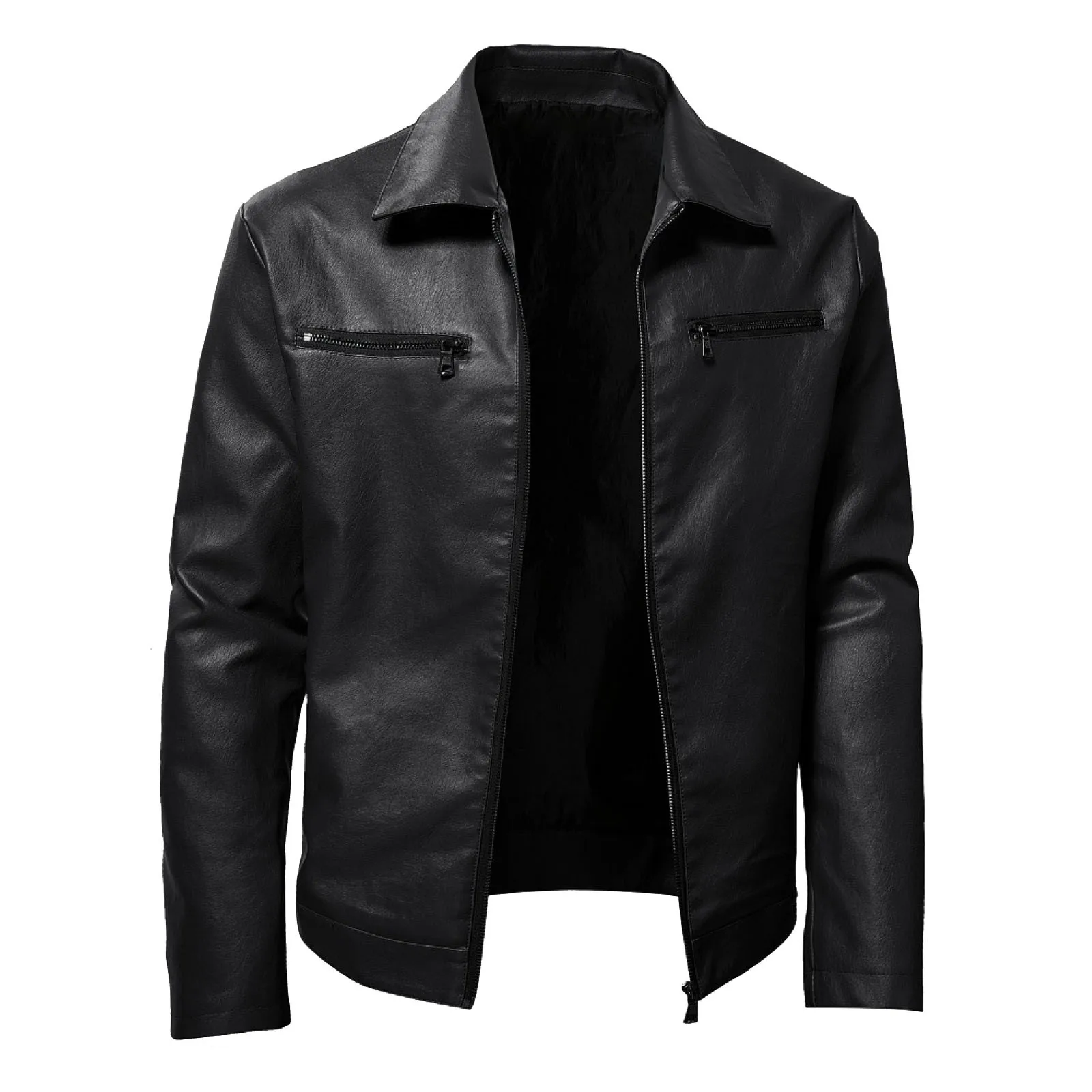 men's jackets casual stylish Male Autumn And Winter Solid Color Leather Jacket Warm Coat Jacket Stand Long Sleeve куртка мужская
men's jackets casual stylish Male Autumn And Winter Solid Color Leather Jacket Warm Coat Jacket Stand Long Sleeve куртка мужская