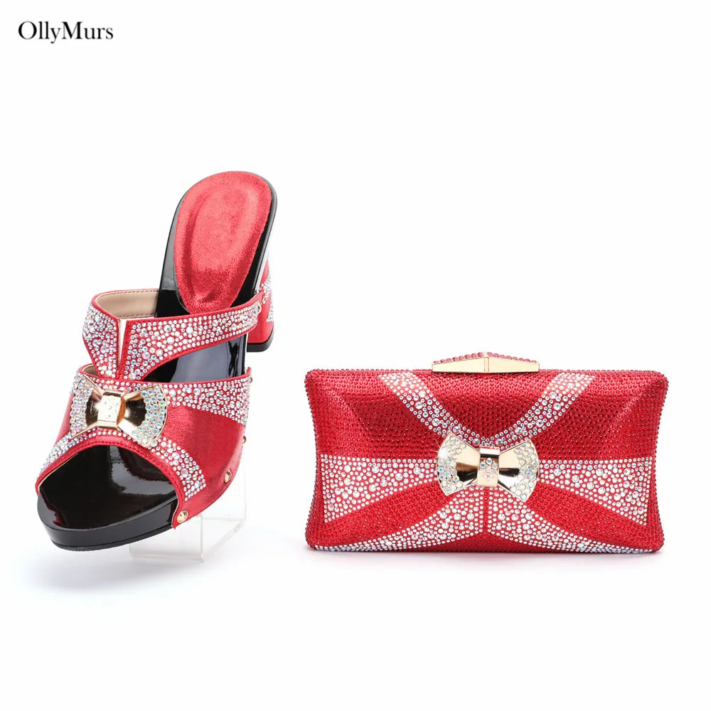 New Arrival Red Color Square Heels Shoes And Bag Set For Wedding Party Hot Sale Elegant Shoes And Bag Set Large Size 38-43
New Arrival Red Color Square Heels Shoes And Bag Set For Wedding Party Hot Sale Elegant Shoes And Bag Set Large Size 38-43