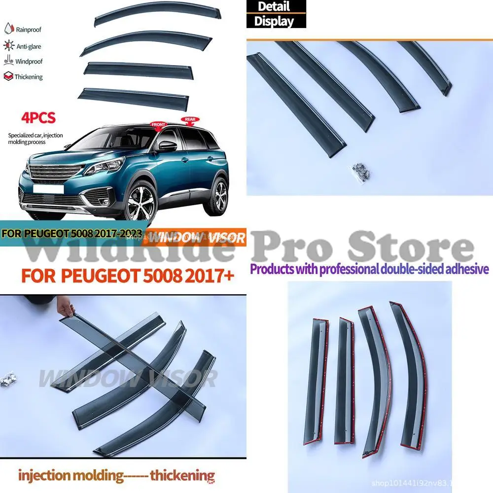 1 set For PEUGEOT 5008 2017+ Window Visors Rain Deflectors Car Side Window Windshield Sun Shade Guard
1 set For PEUGEOT 5008 2017+ Window Visors Rain Deflectors Car Side Window Windshield Sun Shade Guard