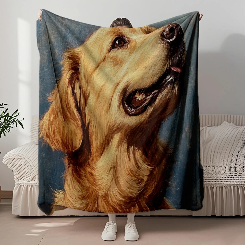 Cozy Flannel Soft Blanket Oil Painting Cute Dog Floral Luxury Throw Bedcover Featuring Hypoallergenic Skin-friendly Blankets
Cozy Flannel Soft Blanket Oil Painting Cute Dog Floral Luxury Throw Bedcover Featuring Hypoallergenic Skin-friendly Blankets