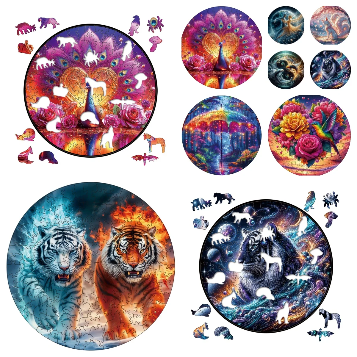 Tiger Peacock Puzzles Unique Shape High Quality Jigsaw Puzzle Wooden Puzzle Best Gift For Child
Tiger Peacock Puzzles Unique Shape High Quality Jigsaw Puzzle Wooden Puzzle Best Gift For Child