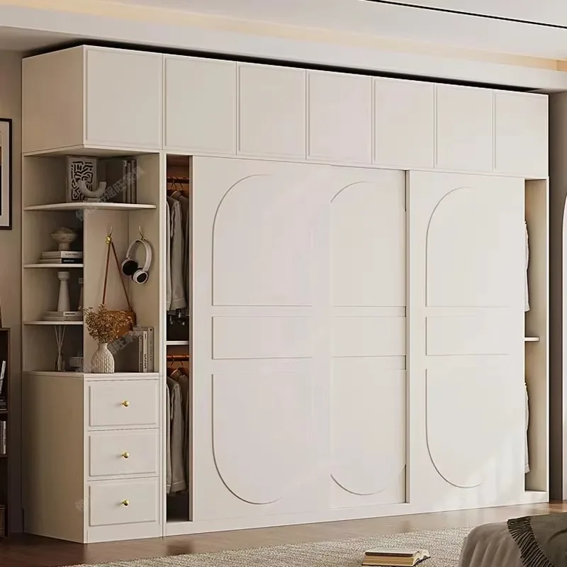 White Luxury Large Wardrobes Sliding Doors Modern Multiple Purpose Wardrobe Closet Space Saving Armario Resina Furniture Home
White Luxury Large Wardrobes Sliding Doors Modern Multiple Purpose Wardrobe Closet Space Saving Armario Resina Furniture Home