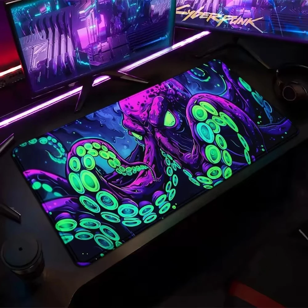 Neon Octopus Gaming Mouse Pad, Extended Desk Mat, Psychedelic Cthulhu Tentacle Design, Non-Slip Rubber Base
Neon Octopus Gaming Mouse Pad, Extended Desk Mat, Psychedelic Cthulhu Tentacle Design, Non-Slip Rubber Base