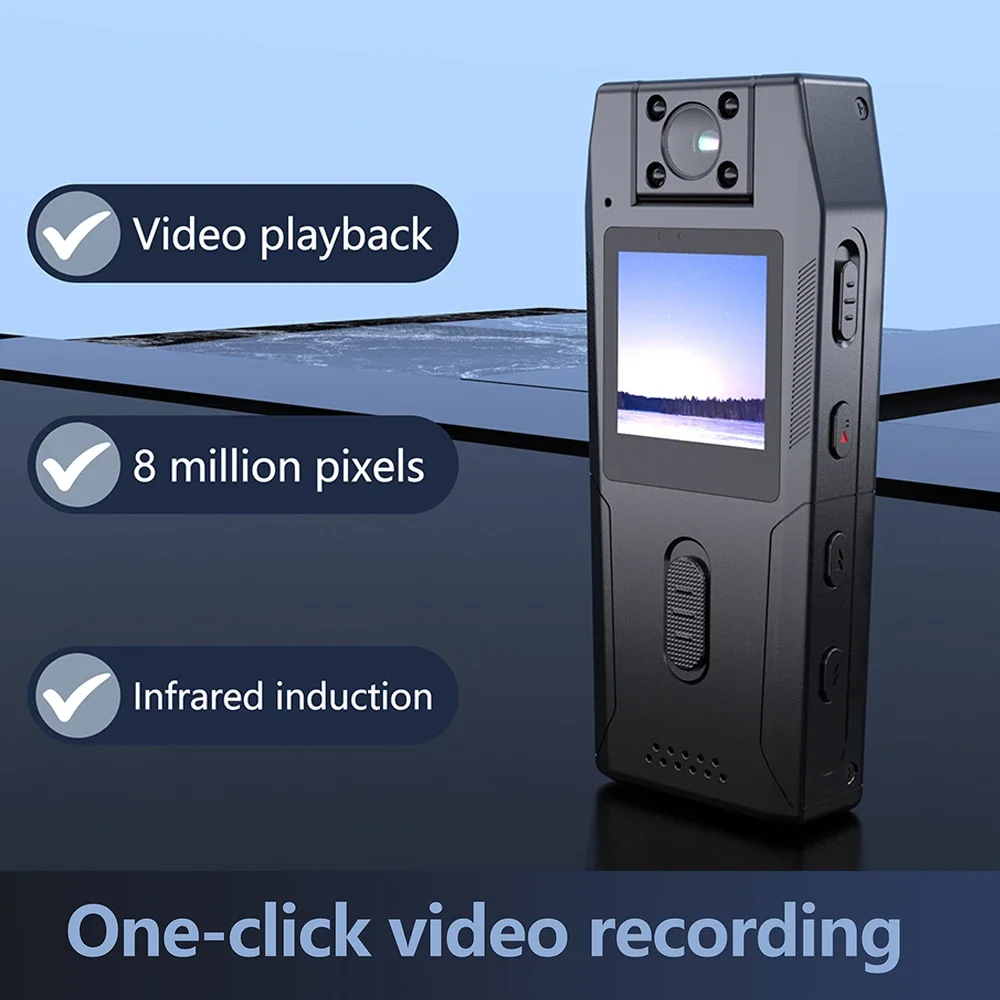 Portable Outdoor Cycling Sports Cameras 5MP Action Camera 180°Rotatable Lens Wide-angle Night Vision Bodycam Conference Recorder
Portable Outdoor Cycling Sports Cameras 5MP Action Camera 180°Rotatable Lens Wide-angle Night Vision Bodycam Conference Recorder