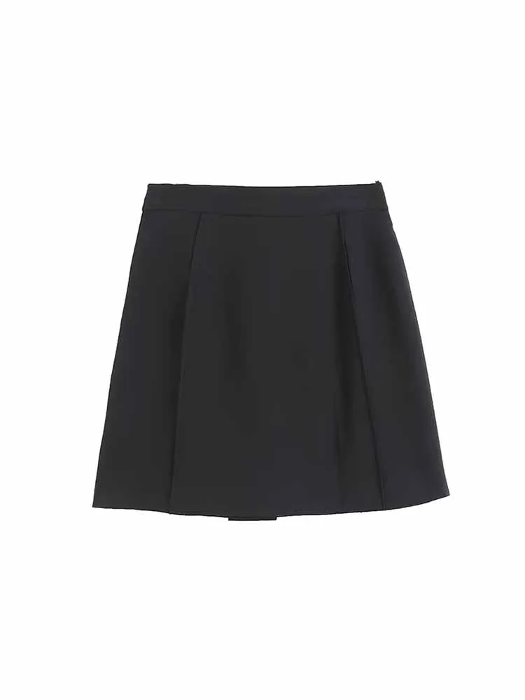 Women 2023 New Chic Fashion Rear split design Slim Pleated Mini Skirt Vintage Mid Waist Side Zipper Female Skirts Mujer
Women 2023 New Chic Fashion Rear split design Slim Pleated Mini Skirt Vintage Mid Waist Side Zipper Female Skirts Mujer