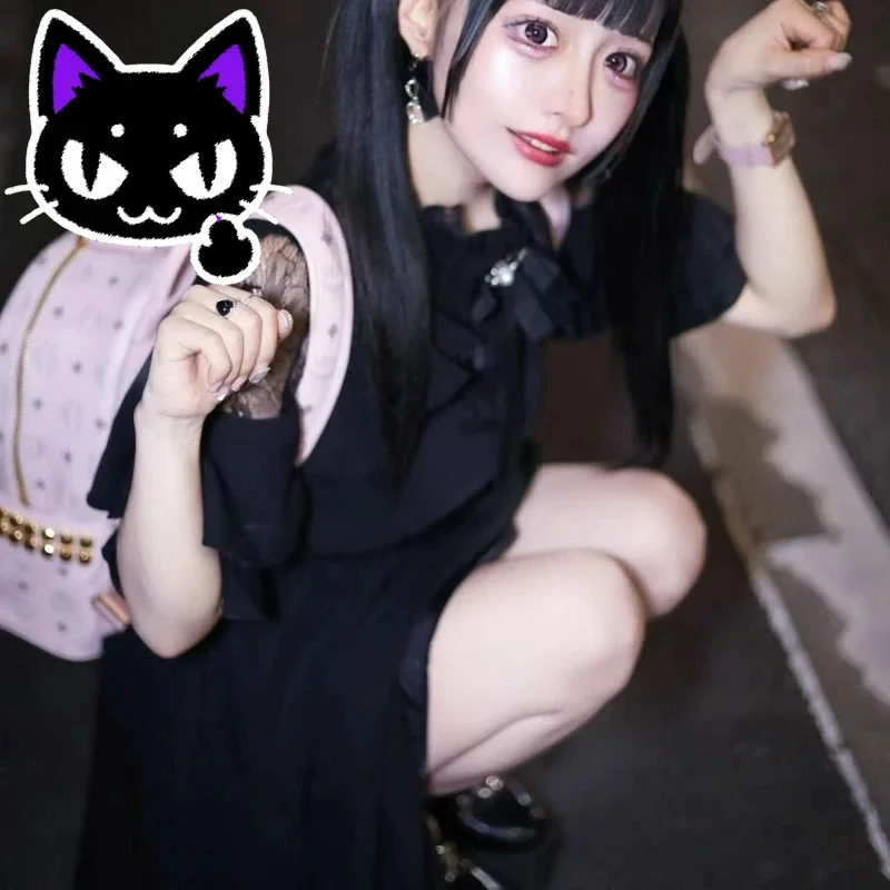 2025 misa hot sale Japanese Style Kawaii Lolita Dress Women Gothic Y2K Lace Bow Black Short Sleeve Dresses Harajuku Aesthetic Pa
2025 misa hot sale Japanese Style Kawaii Lolita Dress Women Gothic Y2K Lace Bow Black Short Sleeve Dresses Harajuku Aesthetic Pa