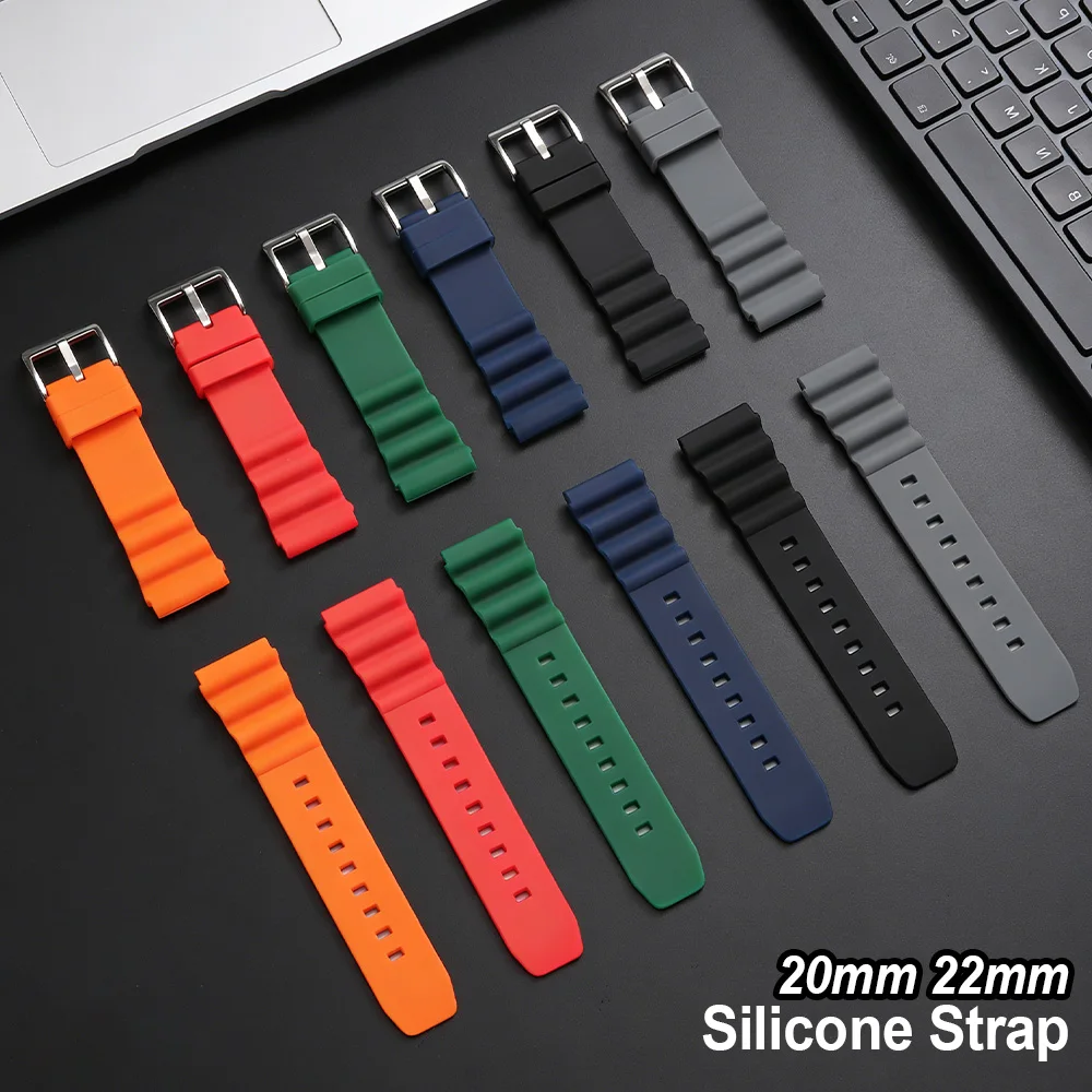 20mm 22mm Silicone Watch Band for Rolex SUBMARINER Waterproof Diving Bracelet for Seiko SKX007 SRP777J1 Sport Straps for Citizen
20mm 22mm Silicone Watch Band for Rolex SUBMARINER Waterproof Diving Bracelet for Seiko SKX007 SRP777J1 Sport Straps for Citizen