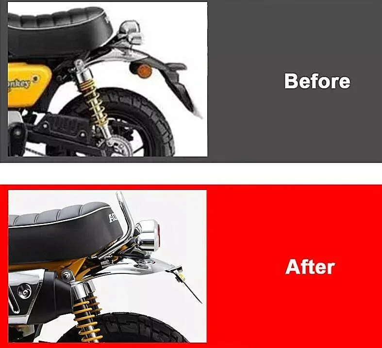 Motorcycle LED Rear Tail Tidy Fender Eliminator License Plate Accessories For HONDA MONKEY 125 2018-2023 Motorcycle LED Rear
Motorcycle LED Rear Tail Tidy Fender Eliminator License Plate Accessories For HONDA MONKEY 125 2018-2023 Motorcycle LED Rear