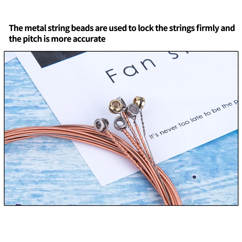 6Pcs/Set Acoustic Guitar String Replacement Steel String for Musical Instruments Electric Bass Guitar Accessory M
6Pcs/Set Acoustic Guitar String Replacement Steel String for Musical Instruments Electric Bass Guitar Accessory M