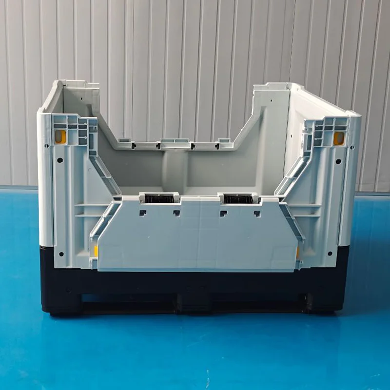Heavy-duty foldable plastic pallet boxes for transporting industrial parts
Heavy-duty foldable plastic pallet boxes for transporting industrial parts