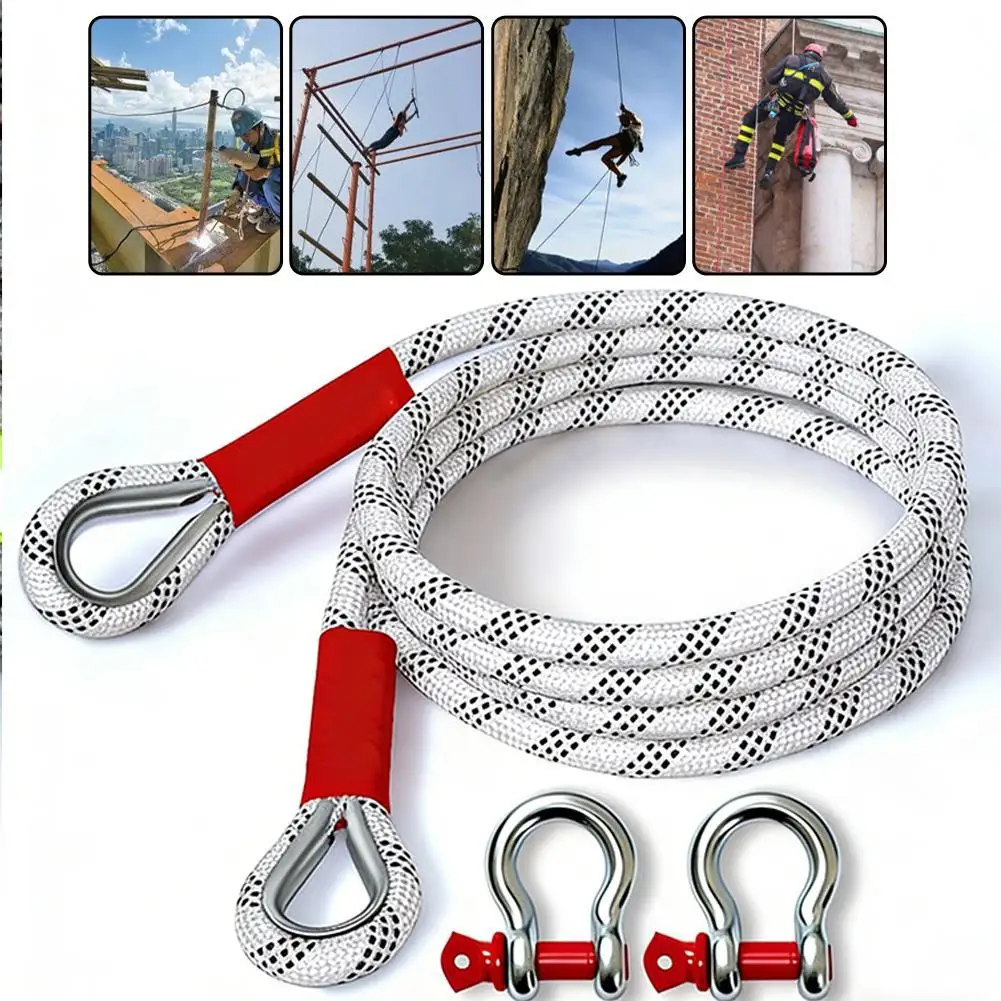 U-образный крюк Буксировочный трос для внедорожников, автомобилей, грузовиков, износостойкий, надежный аварийно-спасательный трос, 5 м, ремень для буксировки тяги
U-образный крюк Буксировочный трос для внедорожников, автомобилей, грузовиков, износостойкий, надежный аварийно-спасательный трос, 5 м, ремень для буксировки тяги