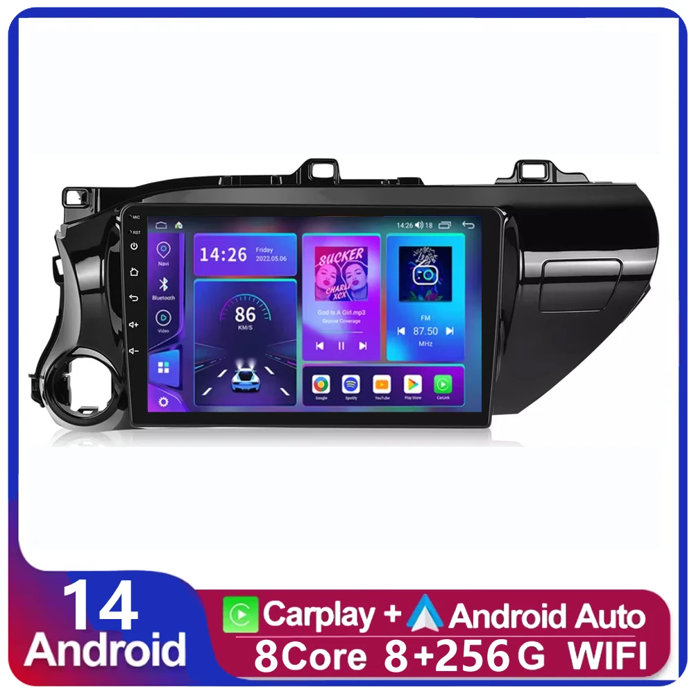 8Core 2 Din Android 14 Auto Car Radio Multimedia For Toyota Hilux Pick Up AN120 2015-2023 LHD 2din Car Stereo Carplay GPS dvd
8Core 2 Din Android 14 Auto Car Radio Multimedia For Toyota Hilux Pick Up AN120 2015-2023 LHD 2din Car Stereo Carplay GPS dvd
