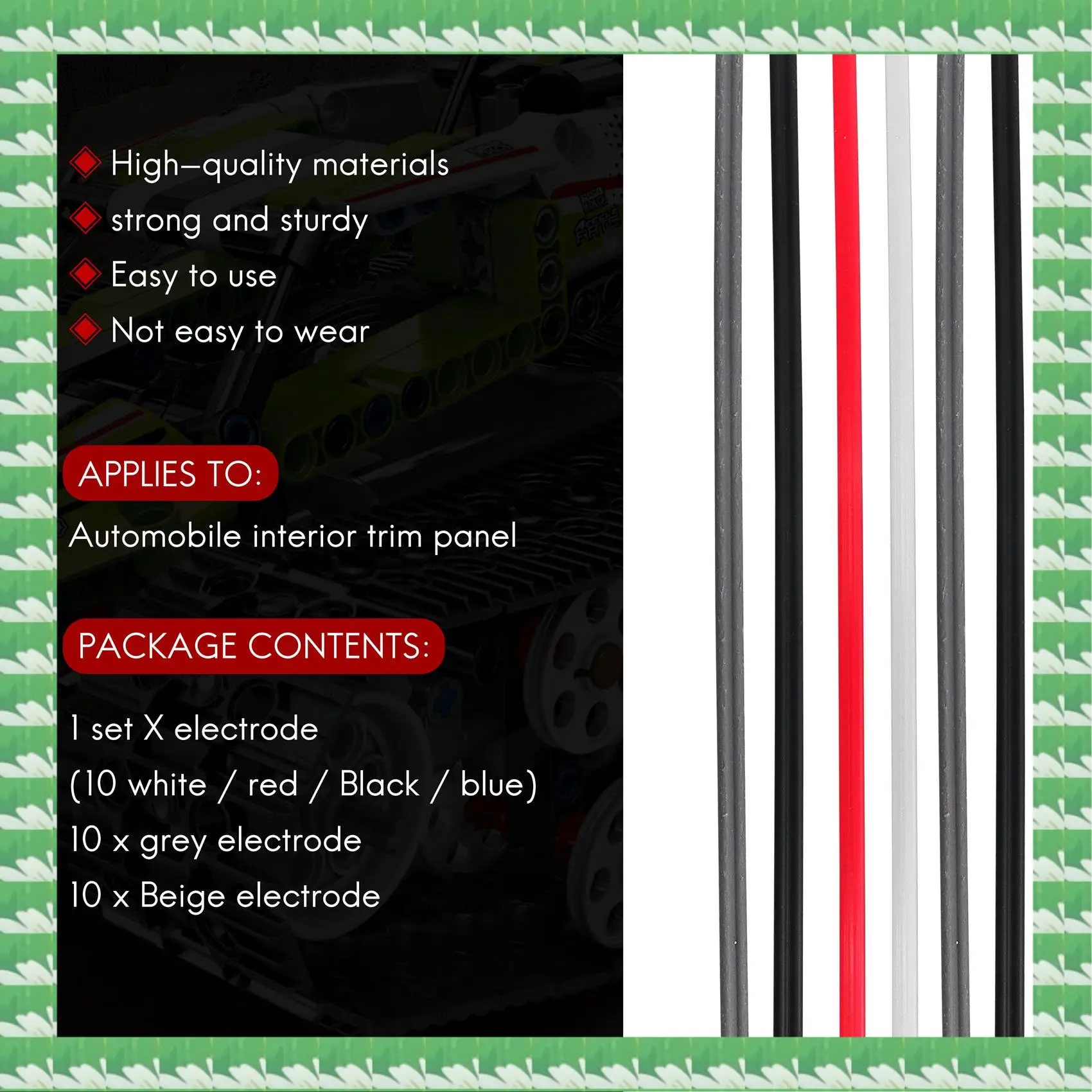 ONCE 60 шт. пластиковый сварочный стержень-PP/PVC/ABS/комплект сварочных стержней для пластика, подходит для ремонта пластика бампера автомобиля
ONCE 60 шт. пластиковый сварочный стержень-PP/PVC/ABS/комплект сварочных стержней для пластика, подходит для ремонта пластика бампера автомобиля