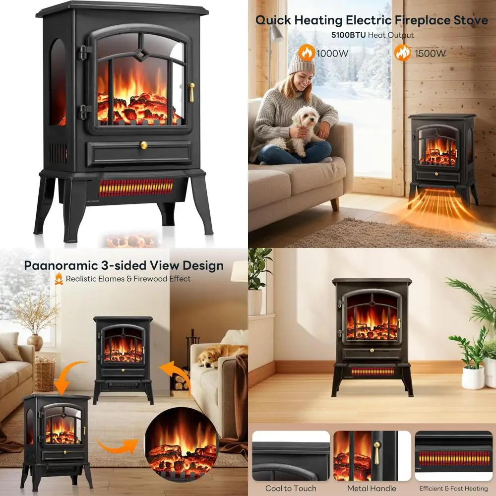 Электрическая каминная печь с быстрым нагревом, 5100 БТЕ, регулируемой яркостью пламени, мощность 1000 Вт/1500 Вт, длительное тепло и Com
Электрическая каминная печь с быстрым нагревом, 5100 БТЕ, регулируемой яркостью пламени, мощность 1000 Вт/1500 Вт, длительное тепло и Com