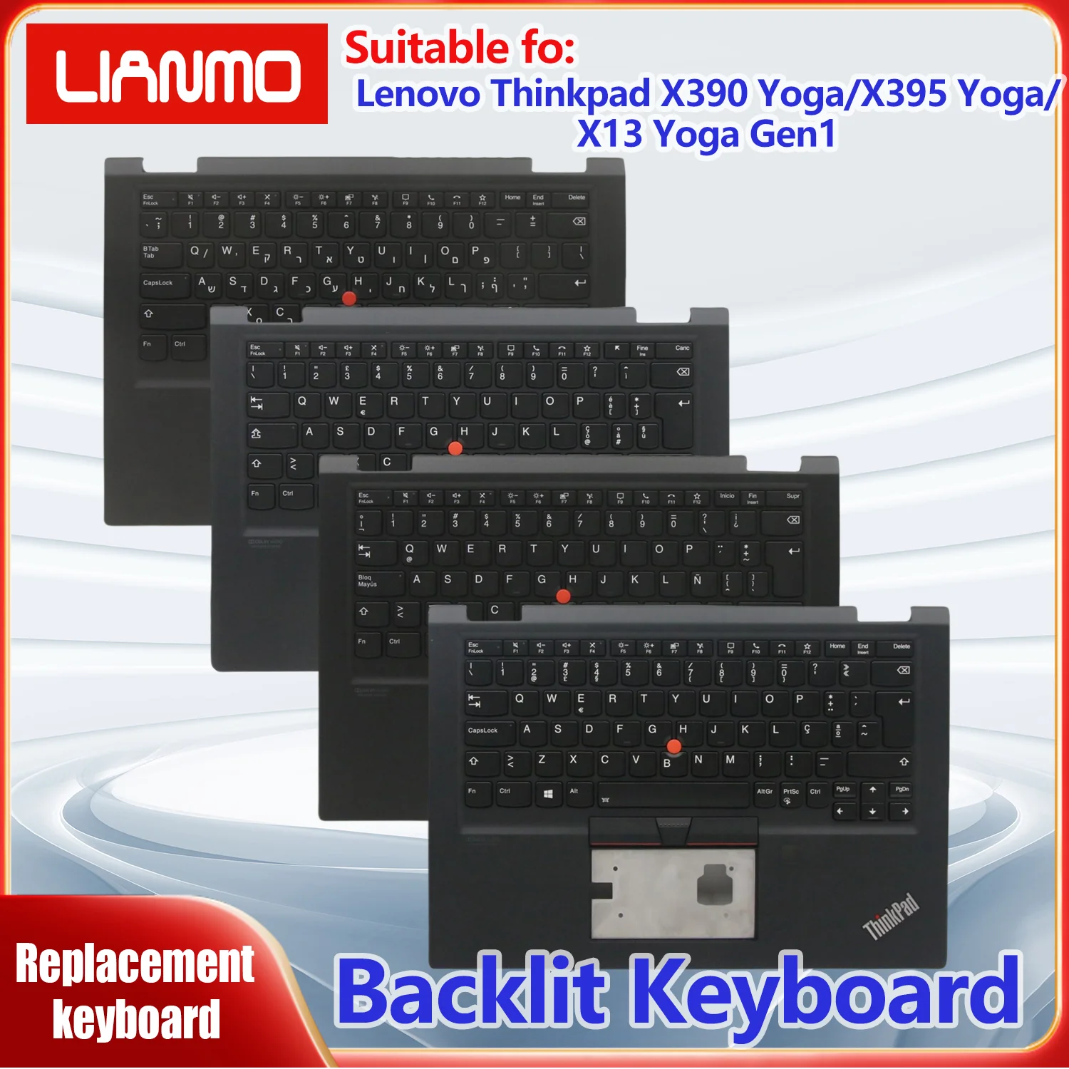 German/Dansk/Czechoslovak/Spanish/Estonian/French for Lenovo ThinkPad X390 Yoga/X395 Yoga/X13 Yoga Gen1 C-shell Backlit Keyboard
German/Dansk/Czechoslovak/Spanish/Estonian/French for Lenovo ThinkPad X390 Yoga/X395 Yoga/X13 Yoga Gen1 C-shell Backlit Keyboard