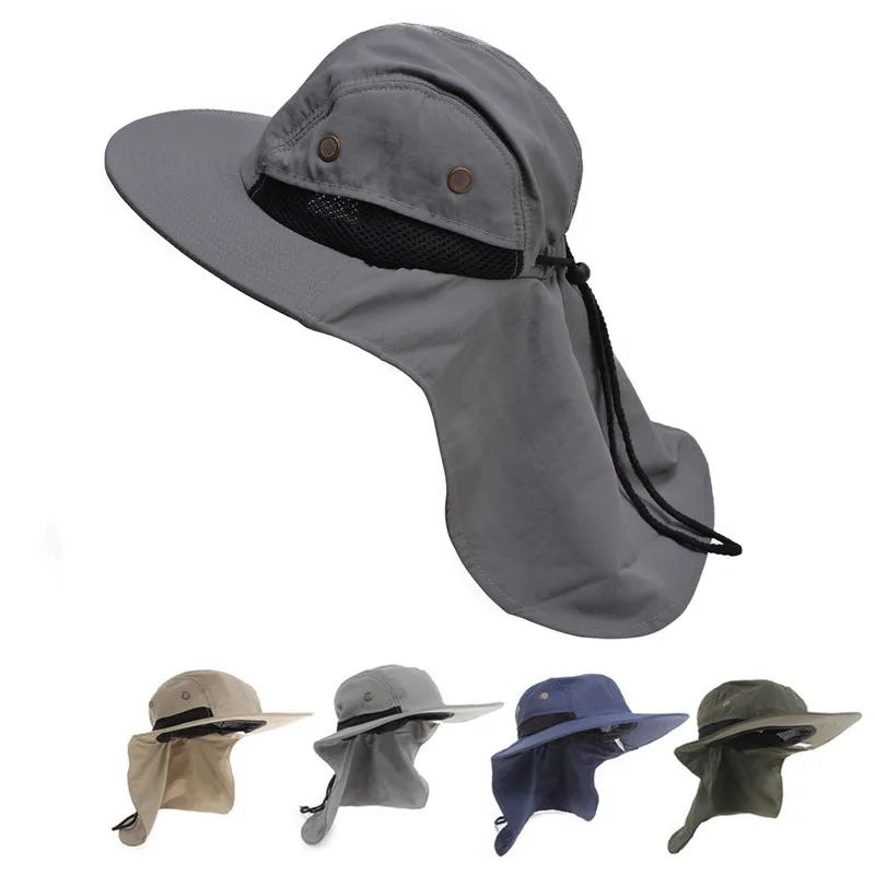 Men's Hat Outdoor Sunscreen Hat Fashionable Summer Neck Protection Hat Sunshade Hat Fisherman's Hat Anti Ultraviolet Sun Hat A33
Men's Hat Outdoor Sunscreen Hat Fashionable Summer Neck Protection Hat Sunshade Hat Fisherman's Hat Anti Ultraviolet Sun Hat A33