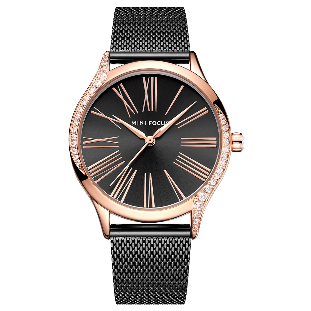 Mini Focus MF0259L Luxury Ladies Quartz Watches Fashion Rose Gold Mesh Stainless Steel Band Women Wrist Watch
Mini Focus MF0259L Luxury Ladies Quartz Watches Fashion Rose Gold Mesh Stainless Steel Band Women Wrist Watch