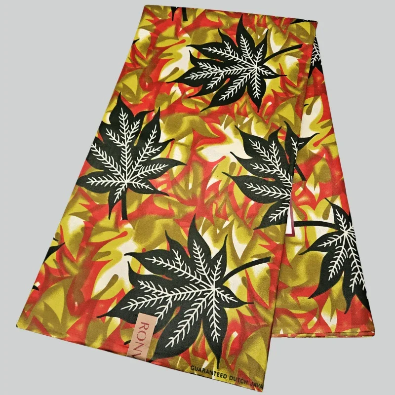 46 дюймов * 6 ярдов с принтом кленовых листьев, африканская хлопковая ткань в батик, восковой материал для шитья одежды, брюк, наволочки для дивана R2295
46 дюймов * 6 ярдов с принтом кленовых листьев, африканская хлопковая ткань в батик, восковой материал для шитья одежды, брюк, наволочки для дивана R2295