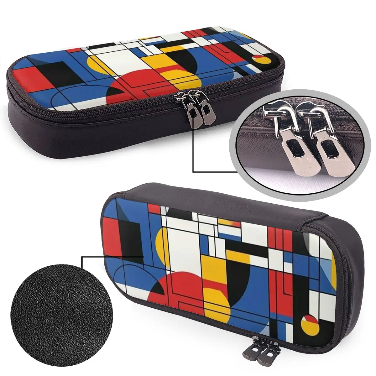 Piet Mondrian Leather Pencil Case for Students School Pen Box Pencil Bag Stationery Supplies
Piet Mondrian Leather Pencil Case for Students School Pen Box Pencil Bag Stationery Supplies