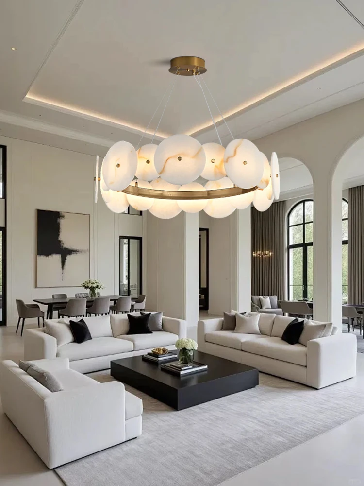 Nordic Luxury French Style Imitation Marble Chandelier Lamps, Home Decoration Living Room Round Hanglamp Lampara Techo Lampen
Nordic Luxury French Style Imitation Marble Chandelier Lamps, Home Decoration Living Room Round Hanglamp Lampara Techo Lampen