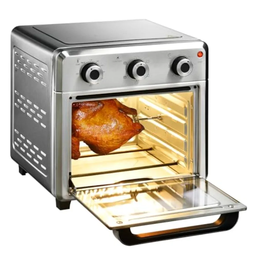 Compact 1400W 21QT Stainless Steel Airfryer Toaster Oven with 6-in-1 Functions Wide Temperature Range 60-Minute Timer Auto-Off
Compact 1400W 21QT Stainless Steel Airfryer Toaster Oven with 6-in-1 Functions Wide Temperature Range 60-Minute Timer Auto-Off