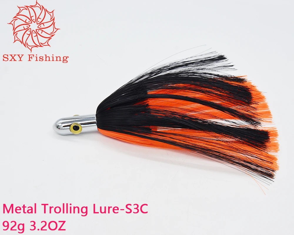 SXY FISHING S3C Metal Trolling lure Deep-sea trolling hair fish bait Big Game Lure Copper head lure Saltwater bait marlin bait
SXY FISHING S3C Metal Trolling lure Deep-sea trolling hair fish bait Big Game Lure Copper head lure Saltwater bait marlin bait