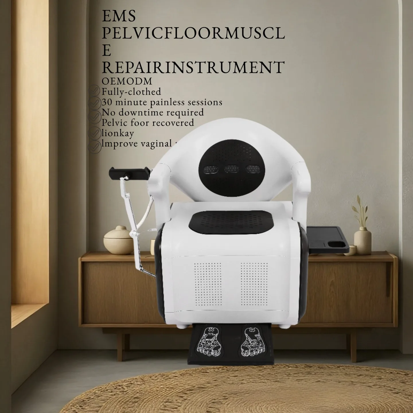 Slimming Ems Back Massage Chair Pelvic Floor Chair Muscle Stimulation Repair Women's Postpartum Fat Reduction
Slimming Ems Back Massage Chair Pelvic Floor Chair Muscle Stimulation Repair Women's Postpartum Fat Reduction