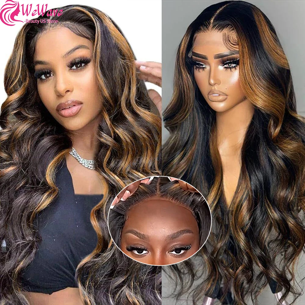 WeWave Brazilian Body Wave Wig 1B30 Highlight 5x5 HD Lace Closure Glueless Wear Go 200% Density Pre Plucked Bleached Knots
WeWave Brazilian Body Wave Wig 1B30 Highlight 5x5 HD Lace Closure Glueless Wear Go 200% Density Pre Plucked Bleached Knots
