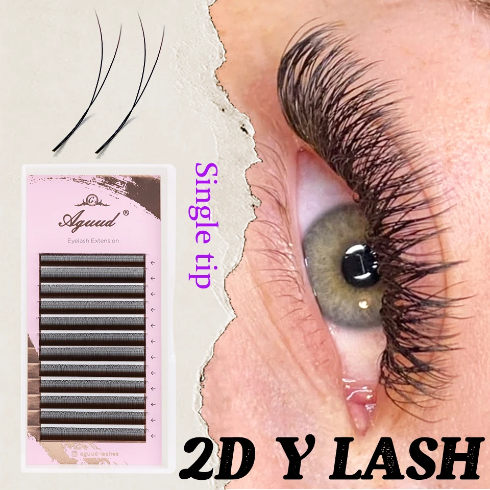 AGUUD YY Eyelash Extensions Ultra-thin 2D Y Lash Premade Fan Russian Volume Crisscross Mesh Individual Eyelashes Single Tip 2D Y
AGUUD YY Eyelash Extensions Ultra-thin 2D Y Lash Premade Fan Russian Volume Crisscross Mesh Individual Eyelashes Single Tip 2D Y
