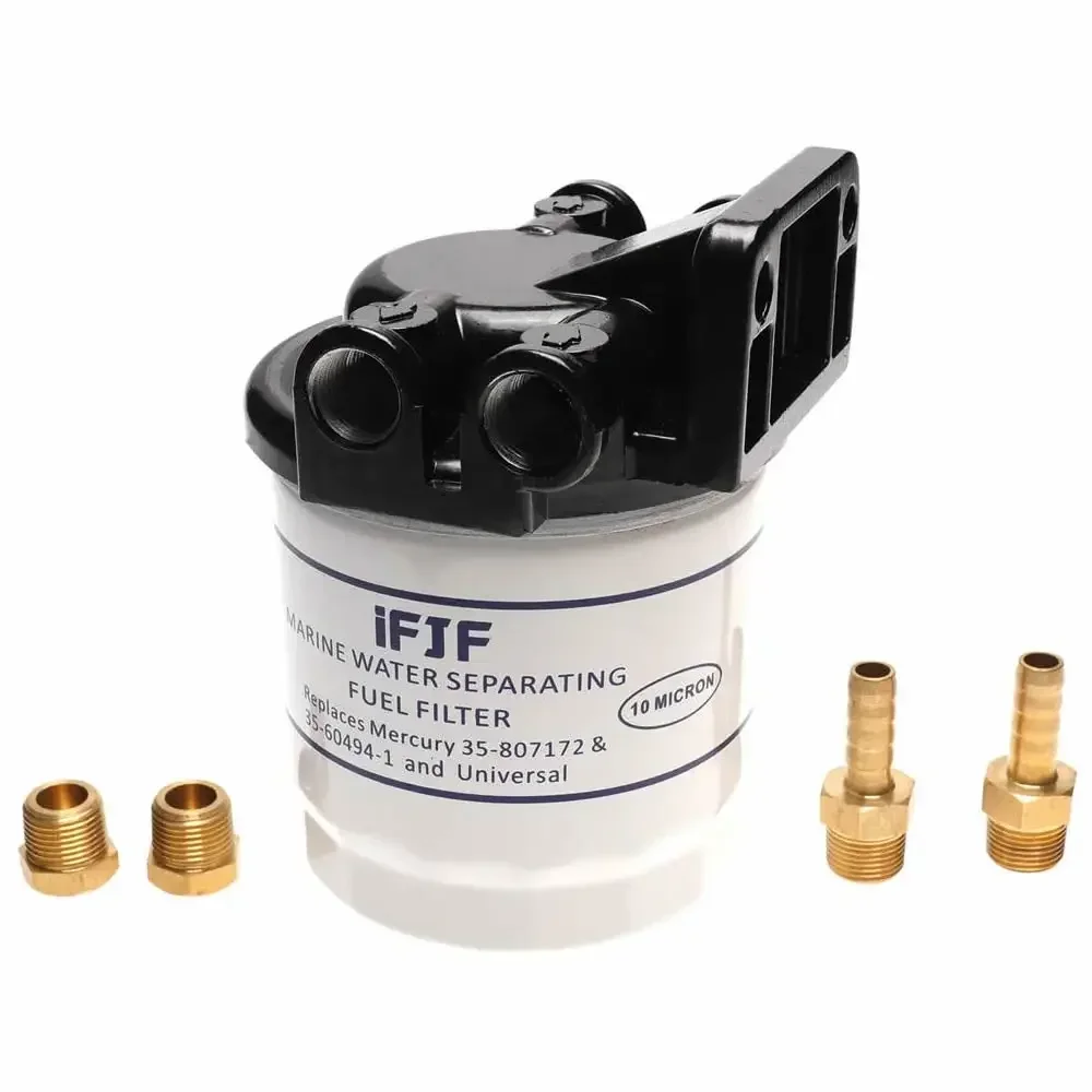 Marine Fuel Water Separator Kit 10 Micron 18-7983-1 Filters for Replacing Mercury 35-809097, 802893Q01, 18-7944-1, 18-7853-1
Marine Fuel Water Separator Kit 10 Micron 18-7983-1 Filters for Replacing Mercury 35-809097, 802893Q01, 18-7944-1, 18-7853-1