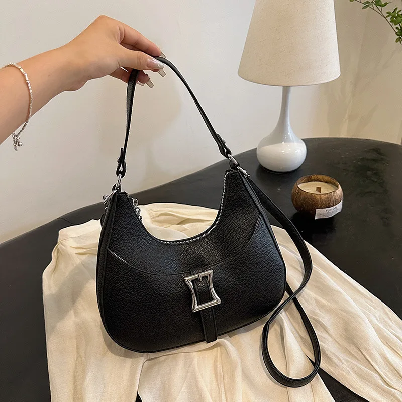 Niche Solid Color Bag Women's New 2026 Fashion Designer High-end Shoulder Bag Popular Portable Exquisite Elegant Underarm Bag
Niche Solid Color Bag Women's New 2026 Fashion Designer High-end Shoulder Bag Popular Portable Exquisite Elegant Underarm Bag
