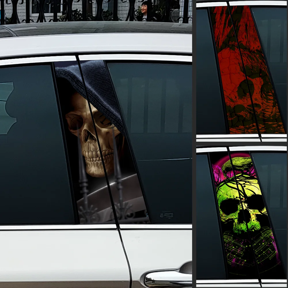 Horror Skull Car Stickers Auto B Pillar Waterproof Sunscreen Decor Cover Scratches DIY Car Doors Pillar Vinyl Decals Accessories
Horror Skull Car Stickers Auto B Pillar Waterproof Sunscreen Decor Cover Scratches DIY Car Doors Pillar Vinyl Decals Accessories