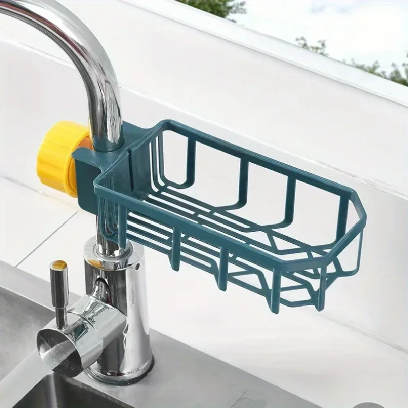 1 pc Lightweight faucet shelf - kitchen creative sink drain rack - non-perforated dishwashing rag sponge brush sink storage shel
1 pc Lightweight faucet shelf - kitchen creative sink drain rack - non-perforated dishwashing rag sponge brush sink storage shel