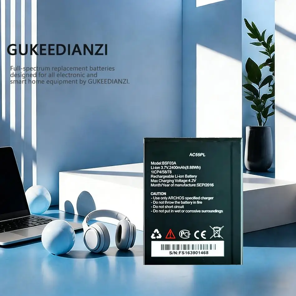 Быстрая зарядка AC55PL для мобильного телефона Archos 55 Platinum BSF03A, аккумулятор 2400 мАч
Быстрая зарядка AC55PL для мобильного телефона Archos 55 Platinum BSF03A, аккумулятор 2400 мАч