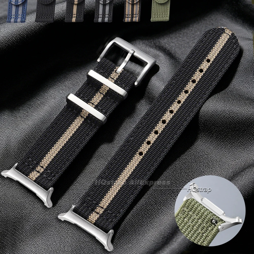 Canvas Nylon Watch Band for Samsung Galaxy Watch Ultra 47mm Smartwatch Strap for Galaxy Watch 7 47mm Sport Wristband Accessories
Canvas Nylon Watch Band for Samsung Galaxy Watch Ultra 47mm Smartwatch Strap for Galaxy Watch 7 47mm Sport Wristband Accessories