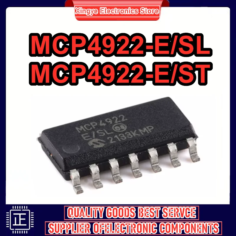 5 шт./лот MCP4922 MCP4922-E/ST MCP4922-E/SL SOP14 100% новый оригинал на складе
5 шт./лот MCP4922 MCP4922-E/ST MCP4922-E/SL SOP14 100% новый оригинал на складе