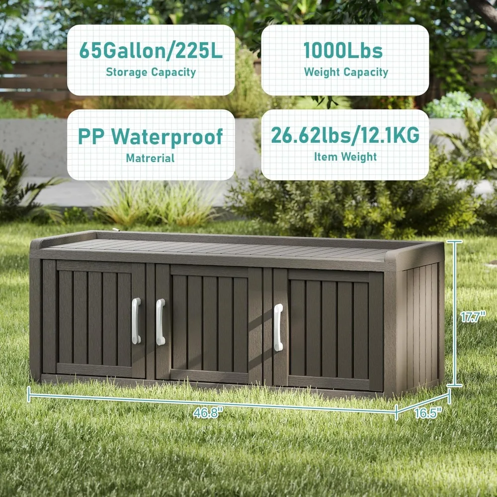 Shoe Storage Cabinet Waterproof UV-Resistant, Entryway Storage Bench Indoor Outdoor with 3 Barn Doors, Adjustable, Customized
Shoe Storage Cabinet Waterproof UV-Resistant, Entryway Storage Bench Indoor Outdoor with 3 Barn Doors, Adjustable, Customized
