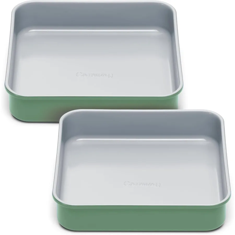 9-квадратная сковорода Duo с антипригарным керамическим покрытием, без навсегда химикатов, форма для торта, идеально подходящая для бровей, лимонных батончиков и многого шалфея 
9-квадратная сковорода Duo с антипригарным керамическим покрытием, без навсегда химикатов, форма для торта, идеально подходящая для бровей, лимонных батончиков и многого шалфея