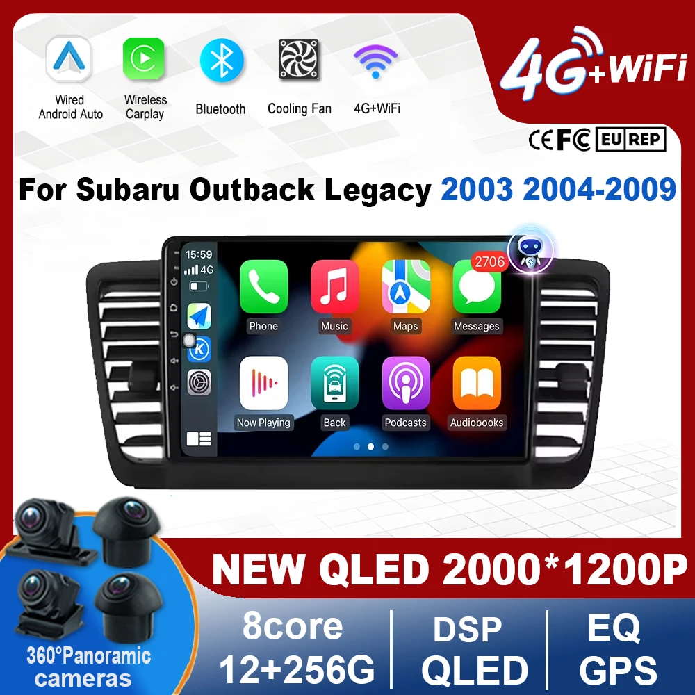 Android 16 Car Radio For Subaru Outback Legacy 2003 2004-2009 Multimedia Video Player Navigation GPS No 2Din DVD Tools Bluetooth
Android 16 Car Radio For Subaru Outback Legacy 2003 2004-2009 Multimedia Video Player Navigation GPS No 2Din DVD Tools Bluetooth